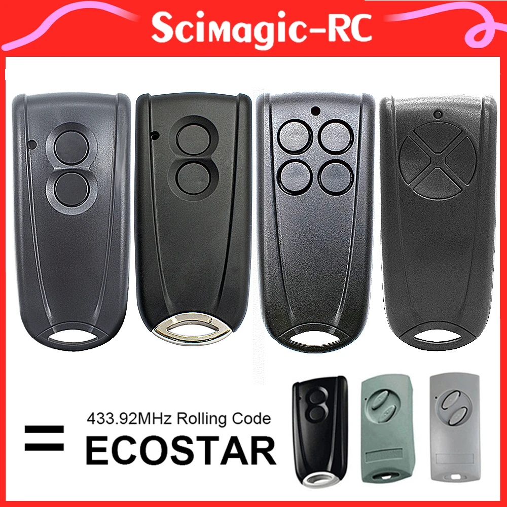 Imagem -03 - Ecostar-controle Remoto para Porta de Garagem Rolling Code Gate Receptor com Bateria Rsc2 Rse2 433mhz 500 700 800