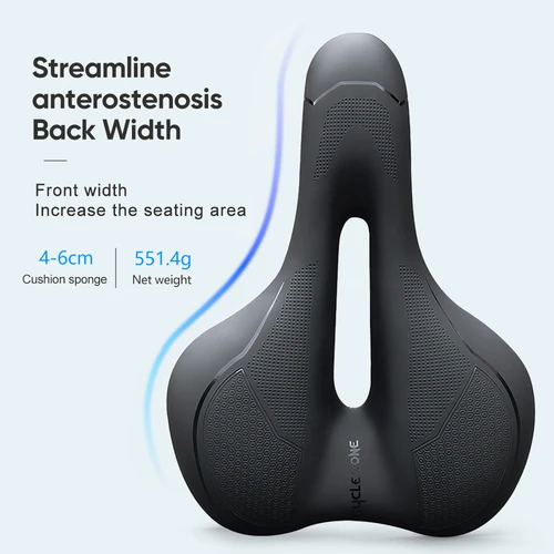 Imagen 2 del producto Cojín de asiento hueco para bicicleta, suave, de alta elasticidad, duradero, para bicicleta de montaña y carretera, asiento antideslizante transpirable, accesorios para ciclismo