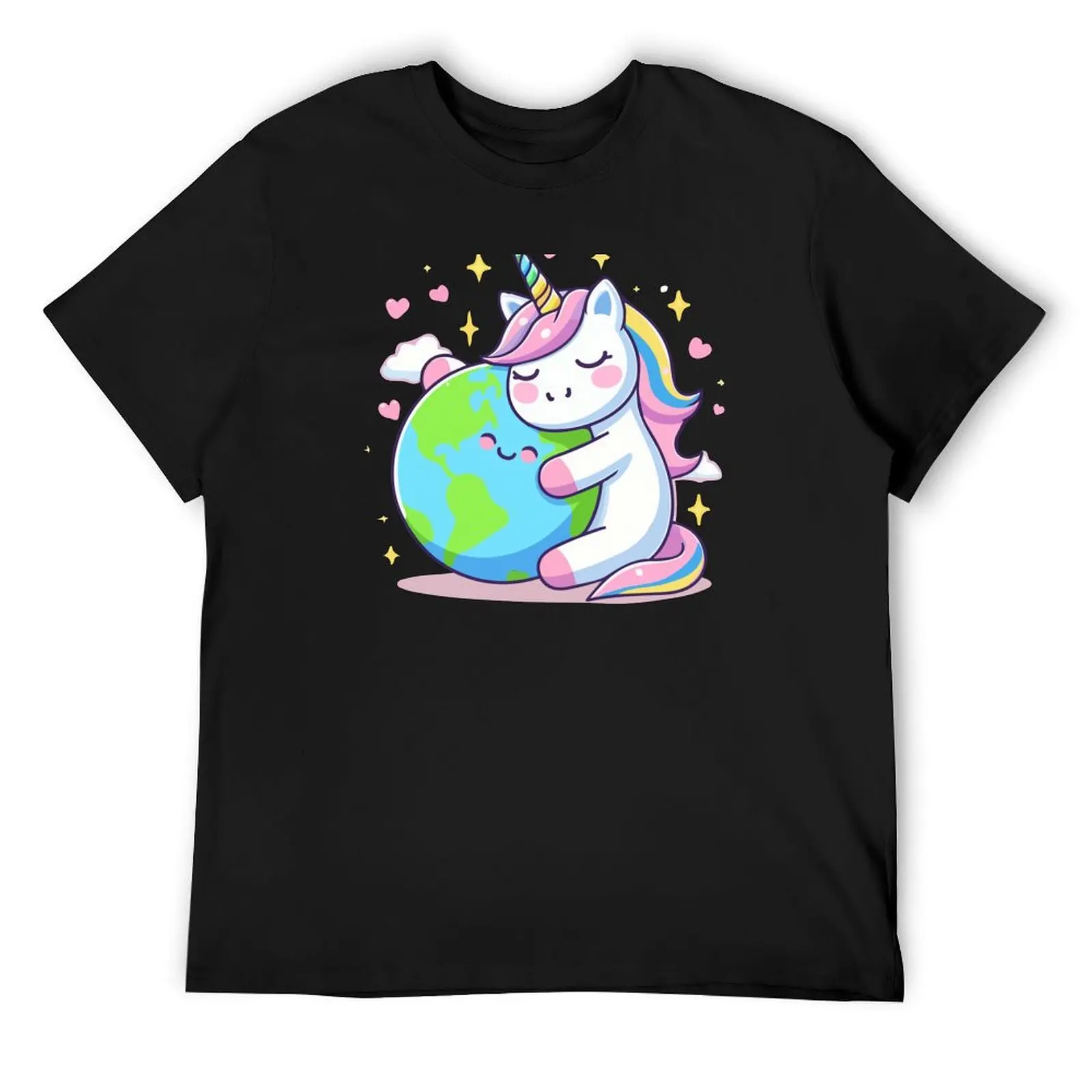 

Cute Unicorn Earth Day Environmental Awareness Groovy Girls boys T-Shirt cotton graphic tees plus sizes men t shirts