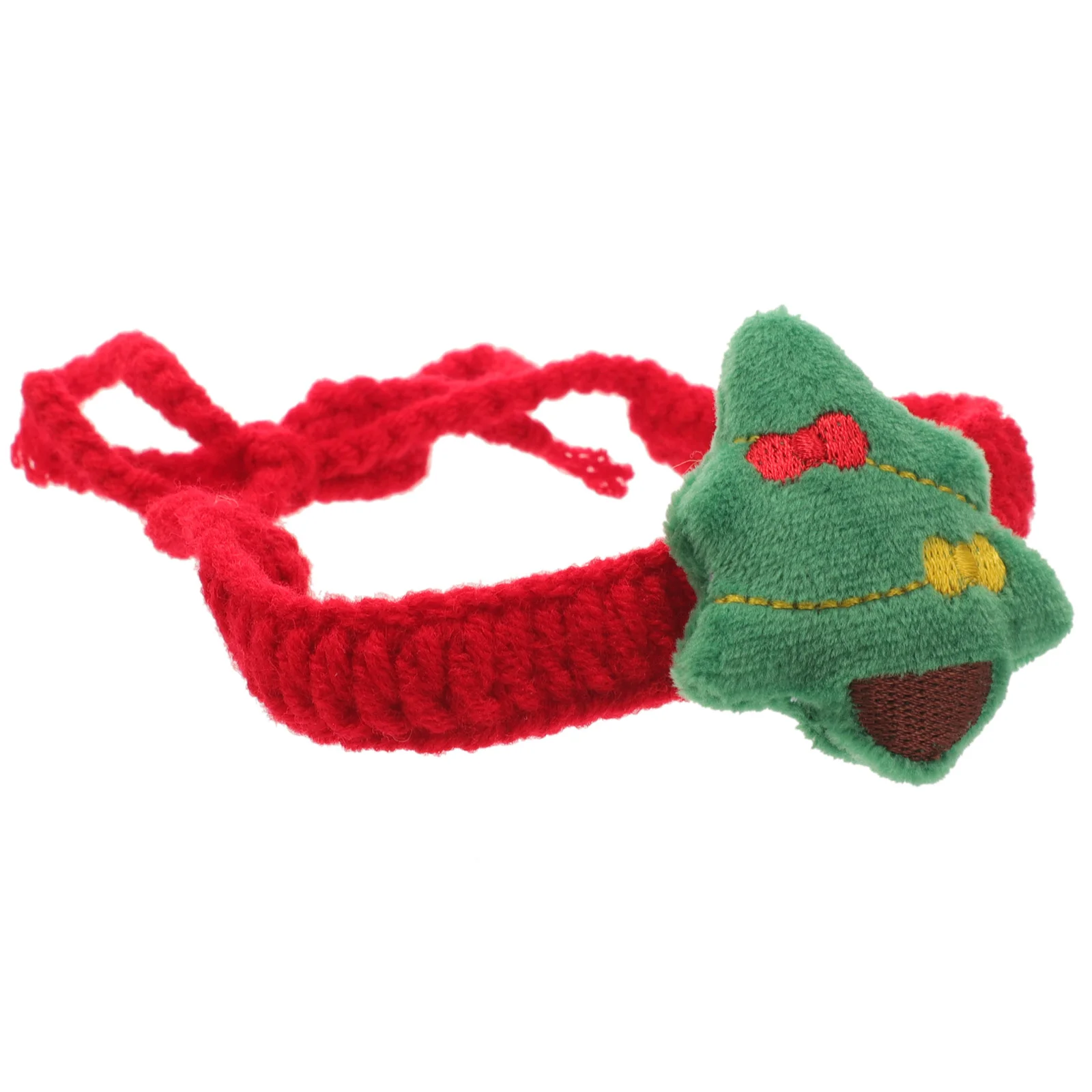 Scarf Knitted Wool Christmas Pet Cat and Dog Cartoon Plush Tree Collar Knitting Puppy for Pets Adjustable