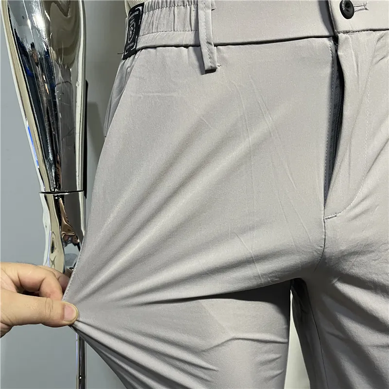 Calças de golfe ultrafinas masculinas, alta qualidade, tecido de poliamida, elasticidade, moletom casual, roupas de golfe, calças masculinas, verão