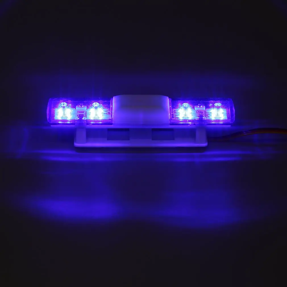 Accessoires de voiture RC, barre lumineuse LED clignotante multifonction pour modèle 1/10 1/8 RC HSP TAMIYA CC01 Axial SCX10 D90