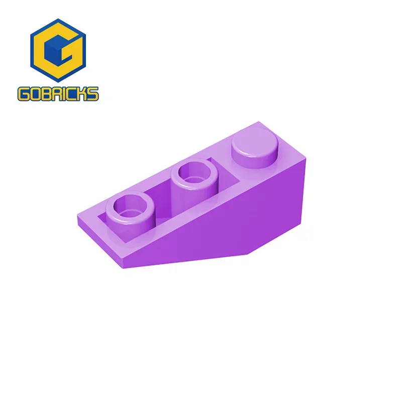 Gobricks GDS-596 4287 kemiringan terbalik, Bagian 3x1 tanpa Stopper Internal blok bangunan MOC Model teknologi dewasa hadiah perakitan