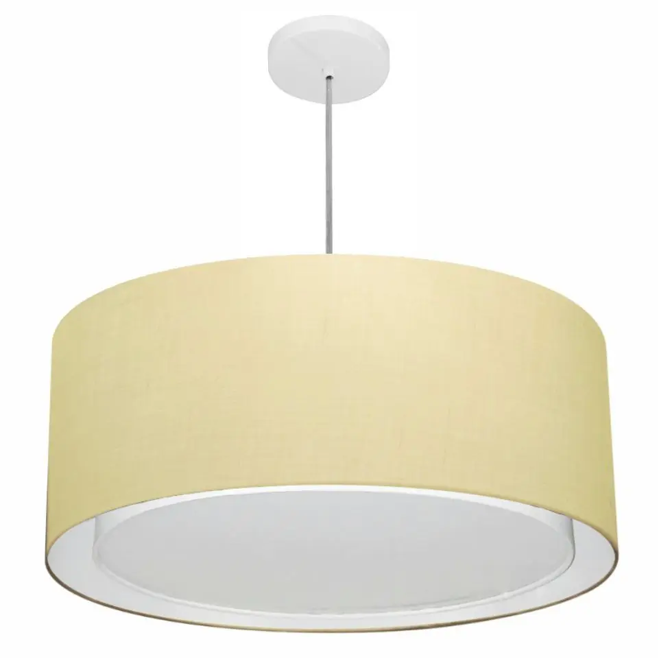 MJ-4298 Beige Cylindrical Pendant For Dining and Being Table