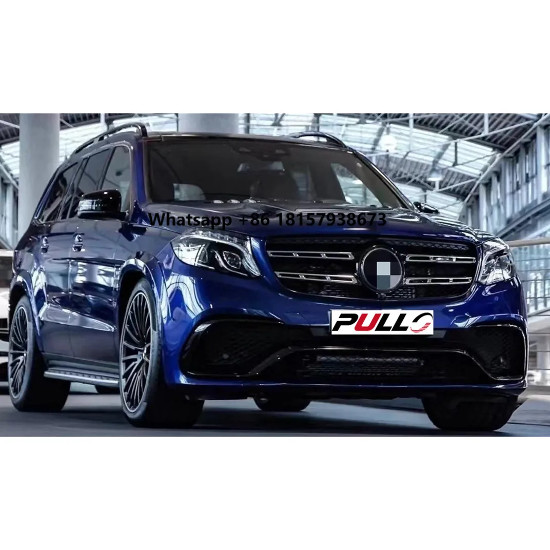 

Hot Selling Body Kit for BENZ GL X166 2013-2015 Upgrade to GLS63 Include Front and Rear Bumper Assembly with Grille,hood, Lamps