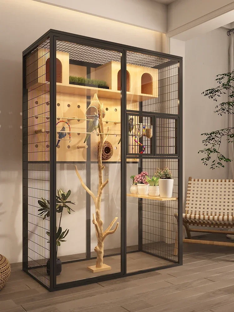 Parrot Xuanfeng solid wood special bird cage extra large custom luxury incubator temperature control bird cage