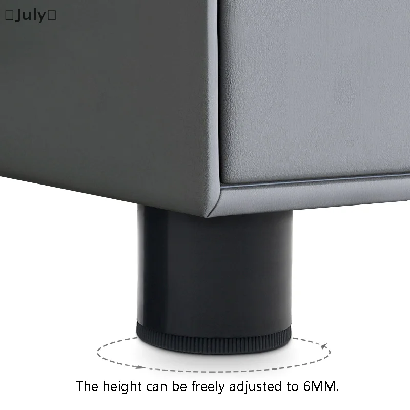 4Pcs Heavy Duty Sofa Cabinet Feet Leg Lift Furniture Extra Raiser Stand ABS Round Adjustable Furniture Accessories