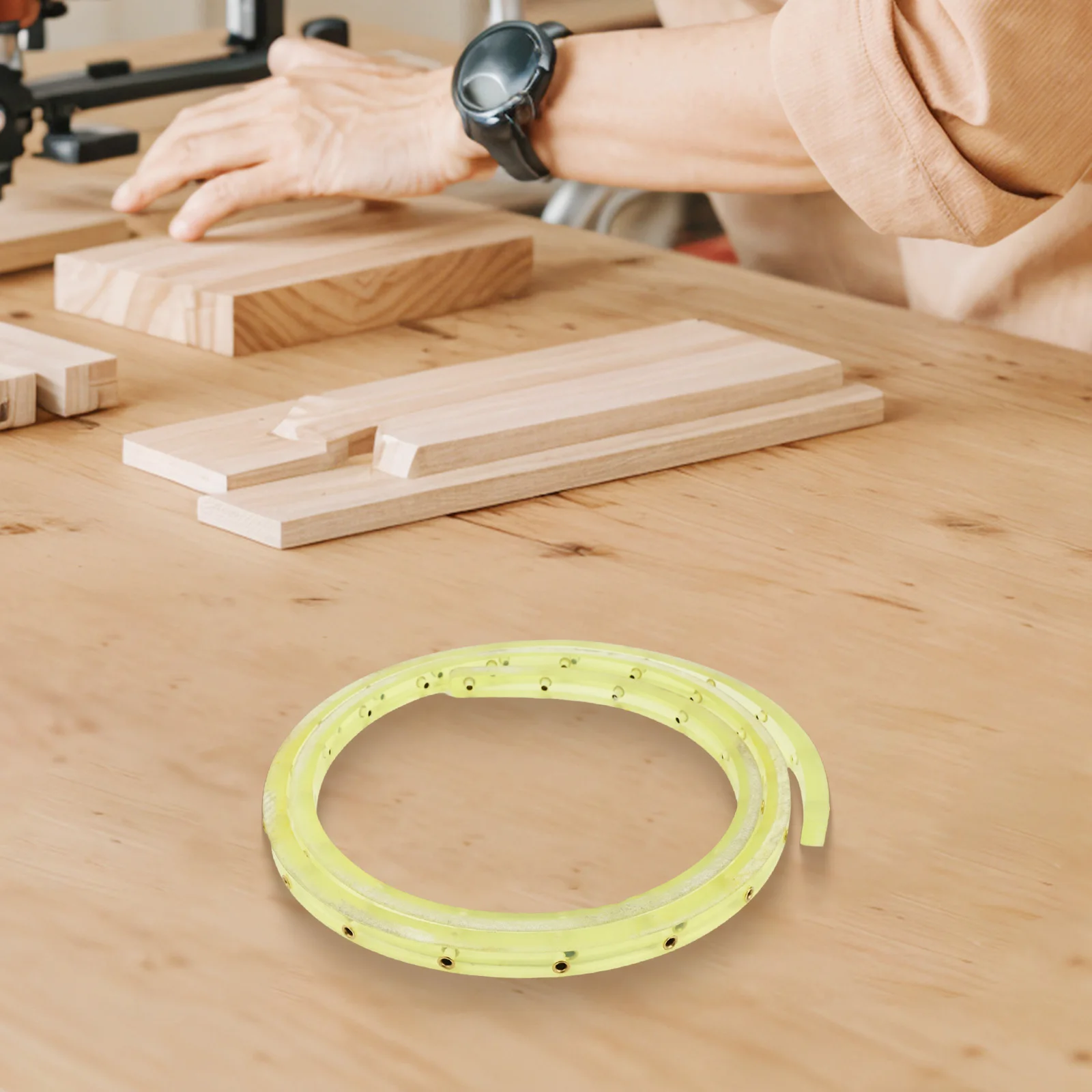 Curve Template Flexible Curve Template Screw Hole Wear-resisting Wood Shaping Tool Brass Bushing Router Operation