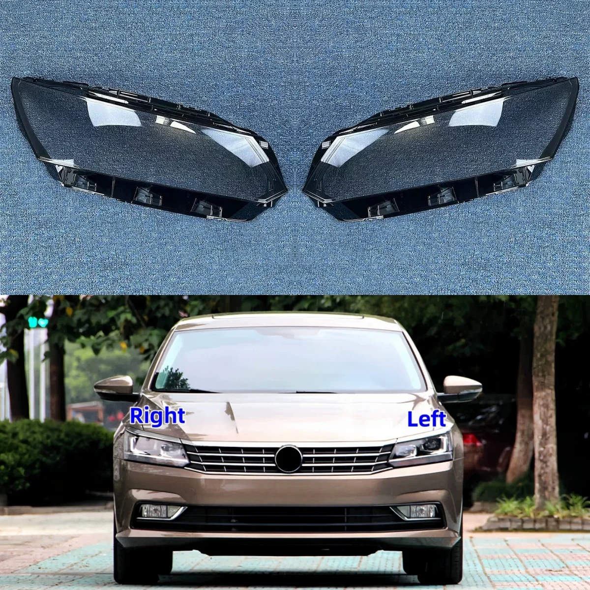 

For Volkswagen Vw Passat 2016 2017 2018 Car Front Headlight Headlamp Lens Cover Transparent Lampshades Lamp Shell
