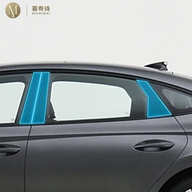 

MUQSHI внешняя автомобильная оконная стойка, защита от царапин, ТПУ, защитная пленка, ремонтная пленка против царапин для Hyundai Sonata 2020-2024