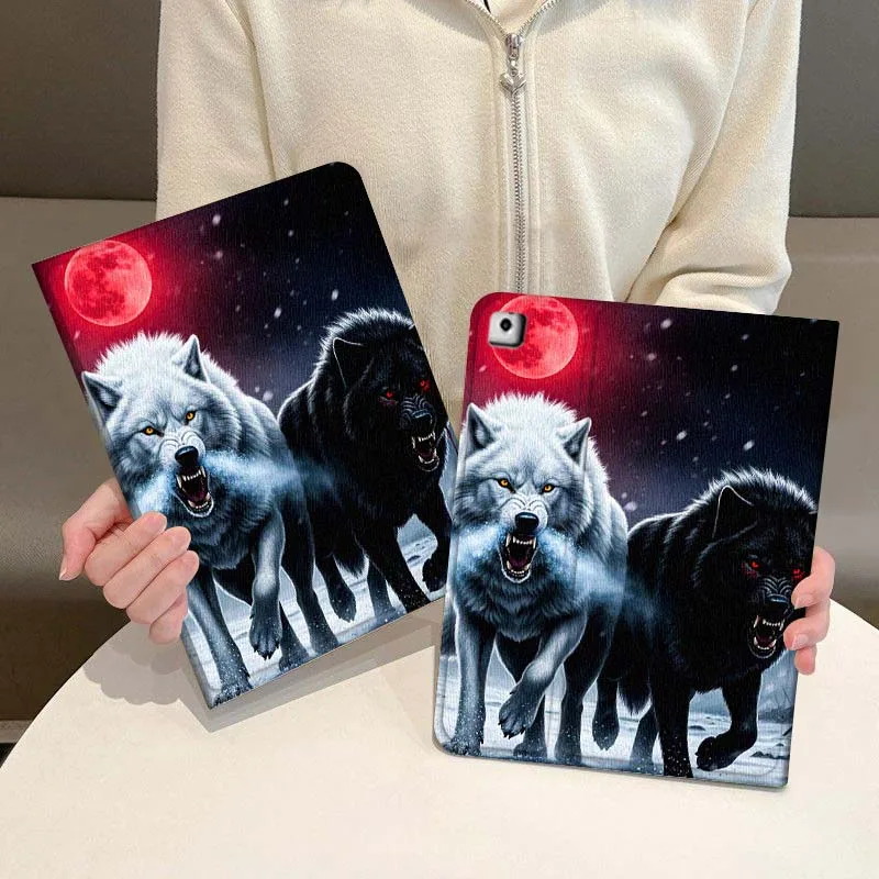 

Anime Wolf Design Cool Tablet Case For iPad Pro Air Mini 1 2 3 4 5 6 7 7th 8th 9th 10th 11th 10.2 9.7 10.5 10.9 11 2024 2025