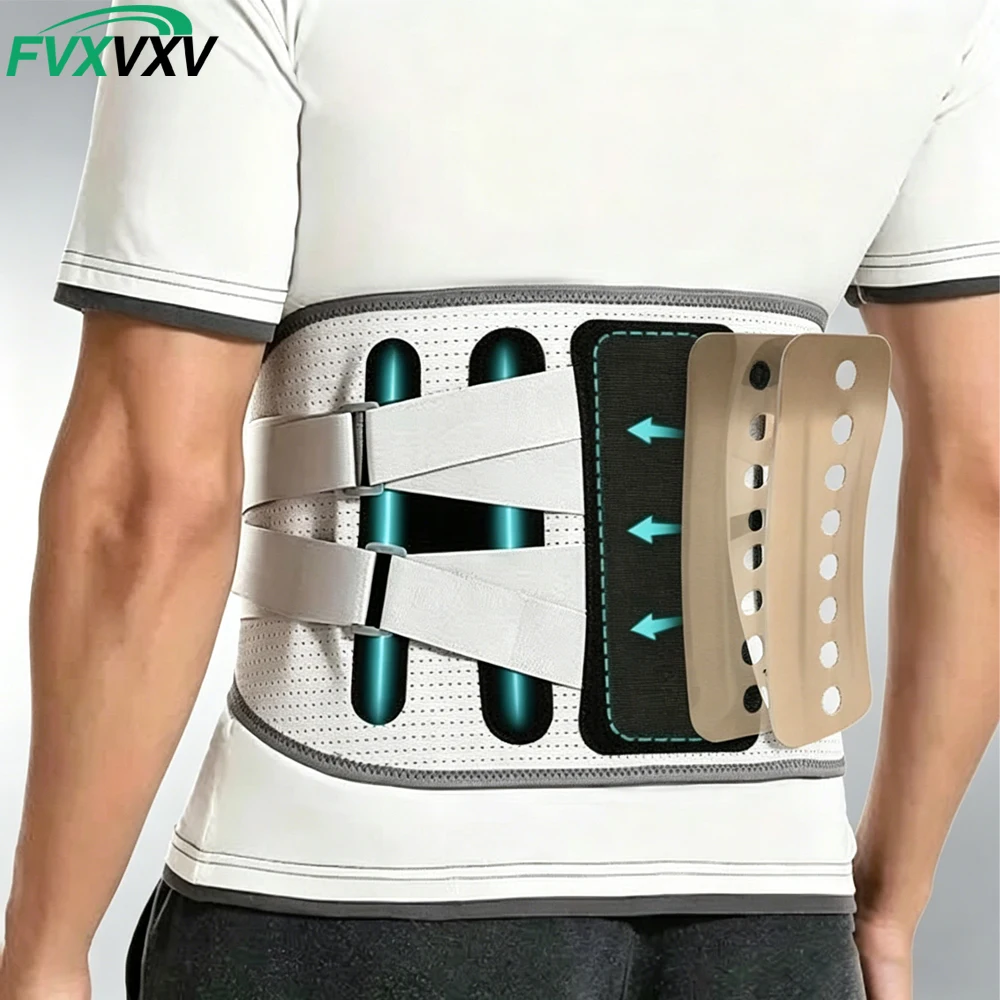 1PCS Back Brace for Lower Back Pain Relief: Adjustable Support with Ergonomic Lumbar Pad for Spinal Alignment Sciatica Scoliosis
