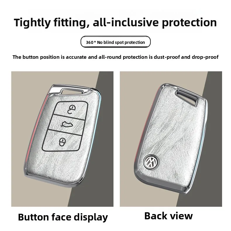 حافظة مفاتيح السيارة غطاء كامل لسيارة VW Volkswagen ID.3 ID.4 Golf 8 2022 2023 MK8 Cupra Skoda Octavia SEAT Leon MK4 Formento #2