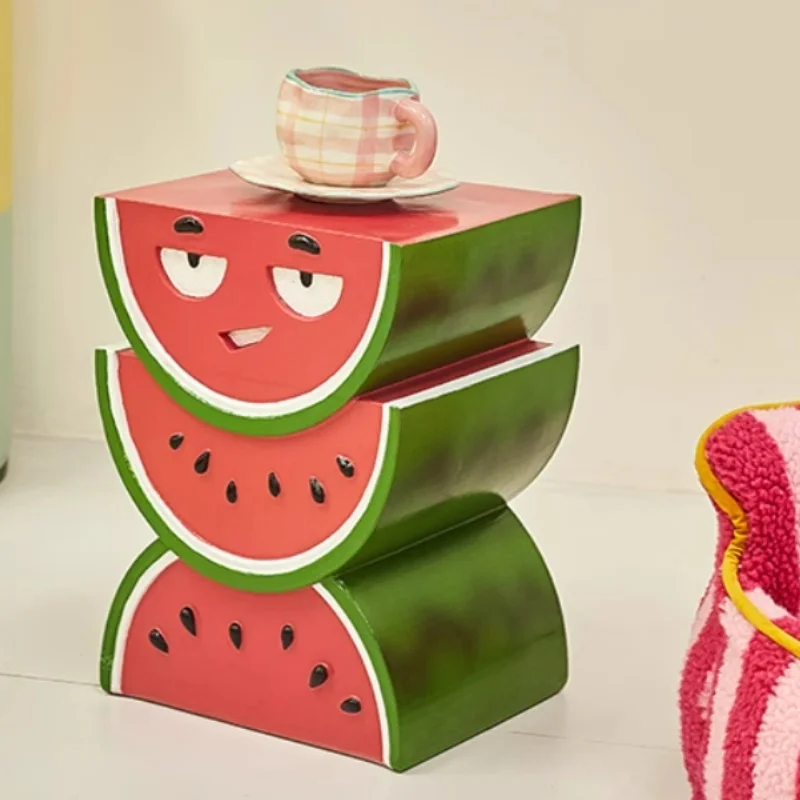 Cute Creative Fruit Sofa Side Table Net Red Ins Living Room Small Coffee Table Modern Household Storage Bedside Table Muebles