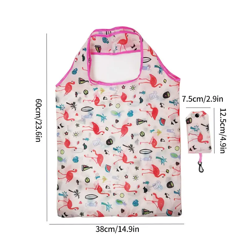 3pc/Lot Foldable Reusable Grocery Bags, Eco-Friendly Nylon Tote, Lightweight & Durable Shopping Carry Bags