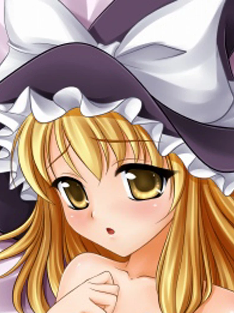 Marisa Kirisame Anime Dakimakura Pillow Cover Double Sided Print Hugging Body Pillow Case Multi Size 120-180cm