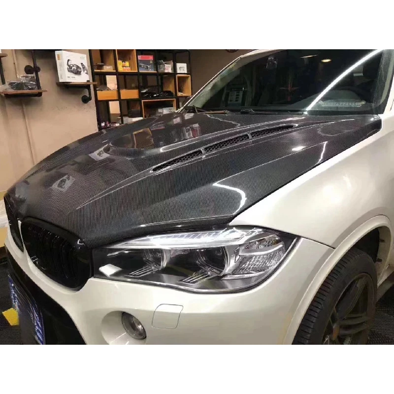 Heavy-duty Carbon Fiber Car Bonnet Hood Vibration-resistant Flush-mounted Upgrade Body Cover G05 2019+