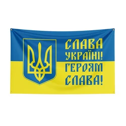 3x5 Ft Glory to Ukraine Glory to Heroes Flag