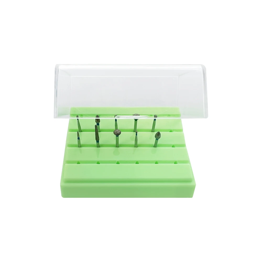 24 fori Dental Bur Organizer frese diamantate in metallo duro supporto per frese scatola per sterilizzazione blocco contenitore per strumenti da