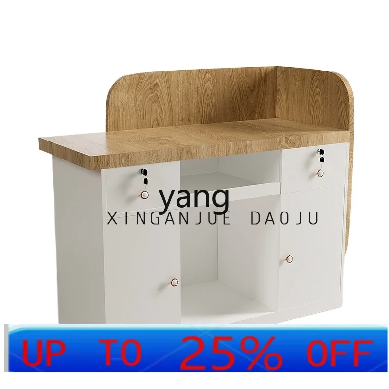 

CX beauty salon women's clothing bar counter baking paint front desk small simple and modern