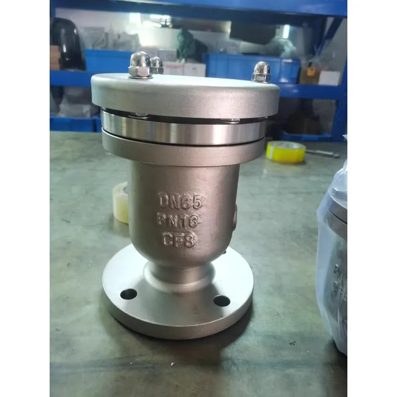 الفولاذ المقاوم للصدأ 304 P41X DN100 4 بوصة PN16 شفة الهواء الإصدار تنفيس التلقائي صمام العادم بسرعة