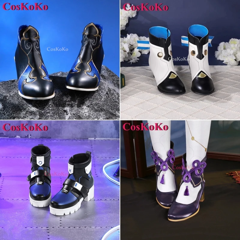 CosKoKo Silver Wolf/Pelageya Sergeyevna/Fu Xuan/Jingliu Shoes Cosplay Game Honkai: Star Rail Fashion Short Tube Play Accessories