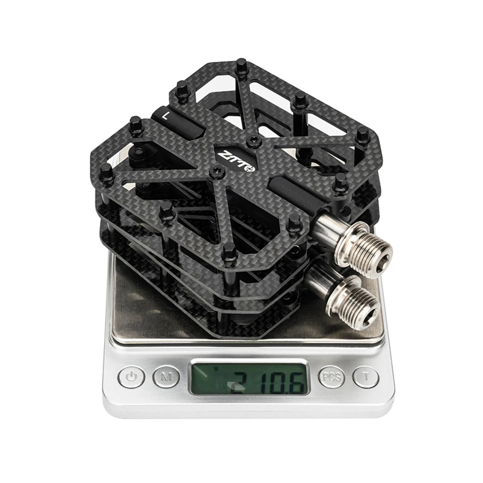 

Road Bike Pedals Bike Pedals Carbon Composite Three Bearings Non-slip Lightweight Pedals for Road Mountain Folding Bikes