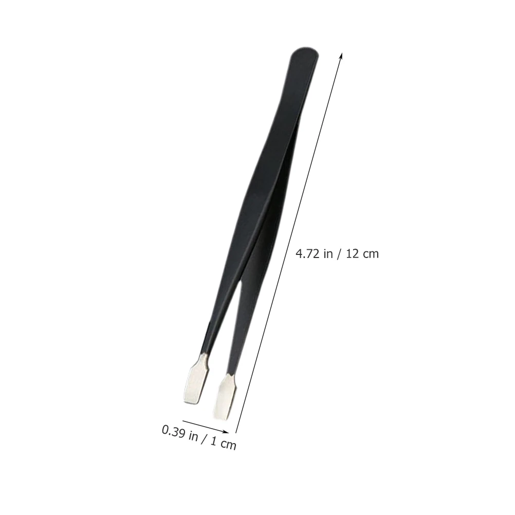 

3pcs Stainless Steel Flat Fake Eyelash Applicator Precision Craft Tools For Stamp Collecting Philately Lash Jewellery