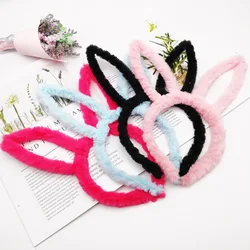 Diadema de orejas de conejo de felpa para niños y niñas, diadema de oreja de conejo para adultos, disfraz de vestido de lujo, diadema para fiesta de gallina, accesorios para la cabeza, nuevo