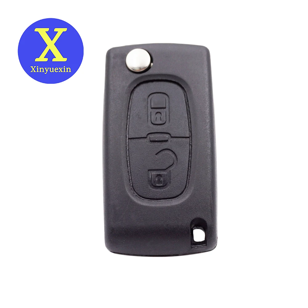 

Xinyuexin 2 Buttons Remote Key Shell Auto for Citroen C2 C3 C4 C6 Berlingo for Peugeot 207 307 308 VA2 CE0536 CE0523 Flip