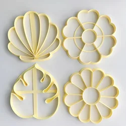 Daisy Polymer Clay Trinket Dish Cutter Shell Palm Leaf Flower Shape Clay Coaster Mould DIY Plate Tray Mold Handmade Clay Tools