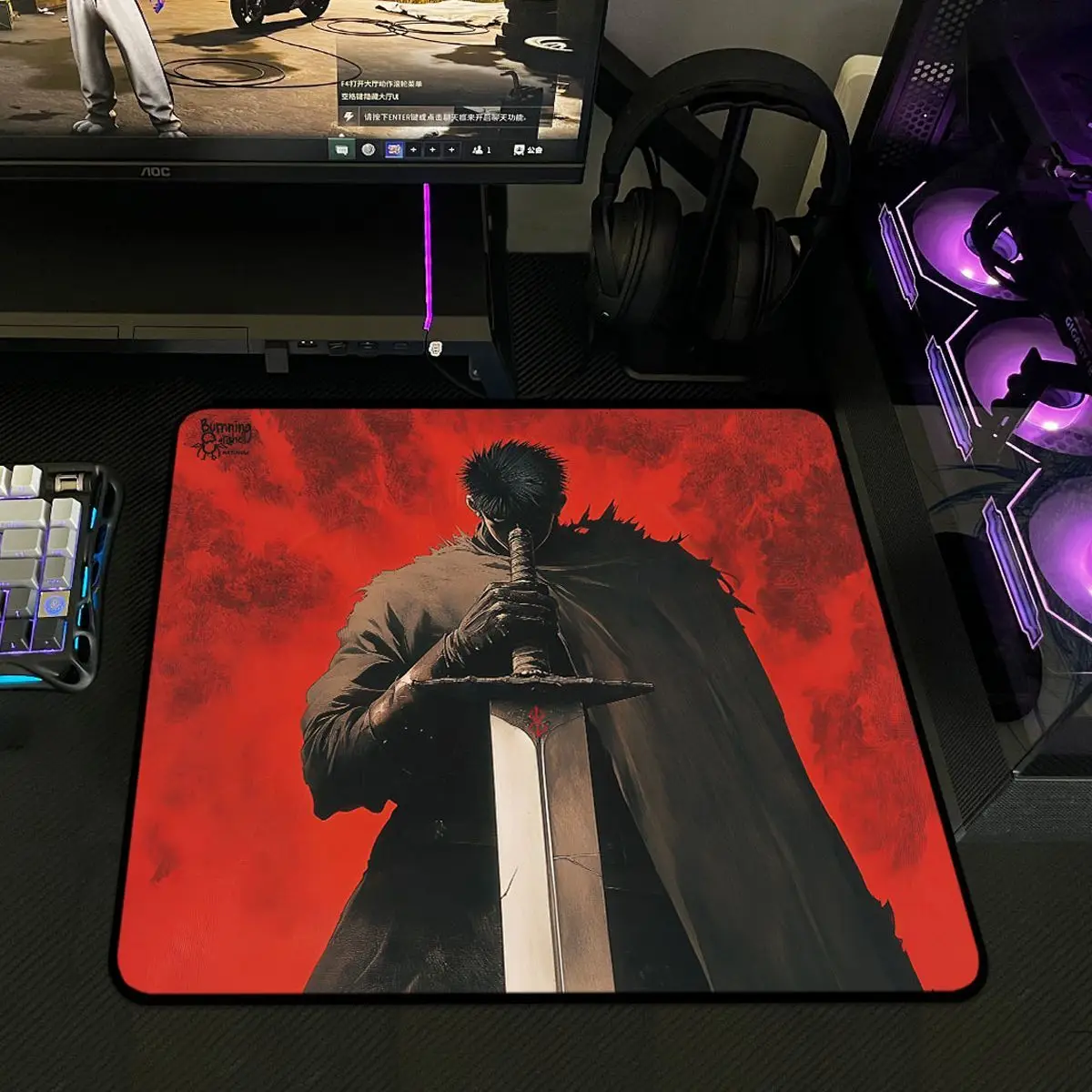

2025 New Mouse Pad Cool Rubber Small Mouse Pad Desktop Computer Office Keyboard E-sports ROGS Game Mouse Pad