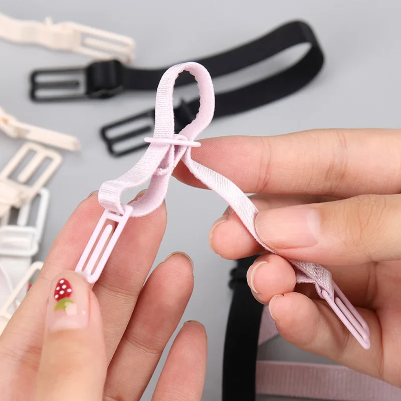 10/1pcs Women Bra Accessories Female Underwear Non-slip Buckle Extender for Women Elastic Bra Straps Non-Slip Back Bra Straps image 4