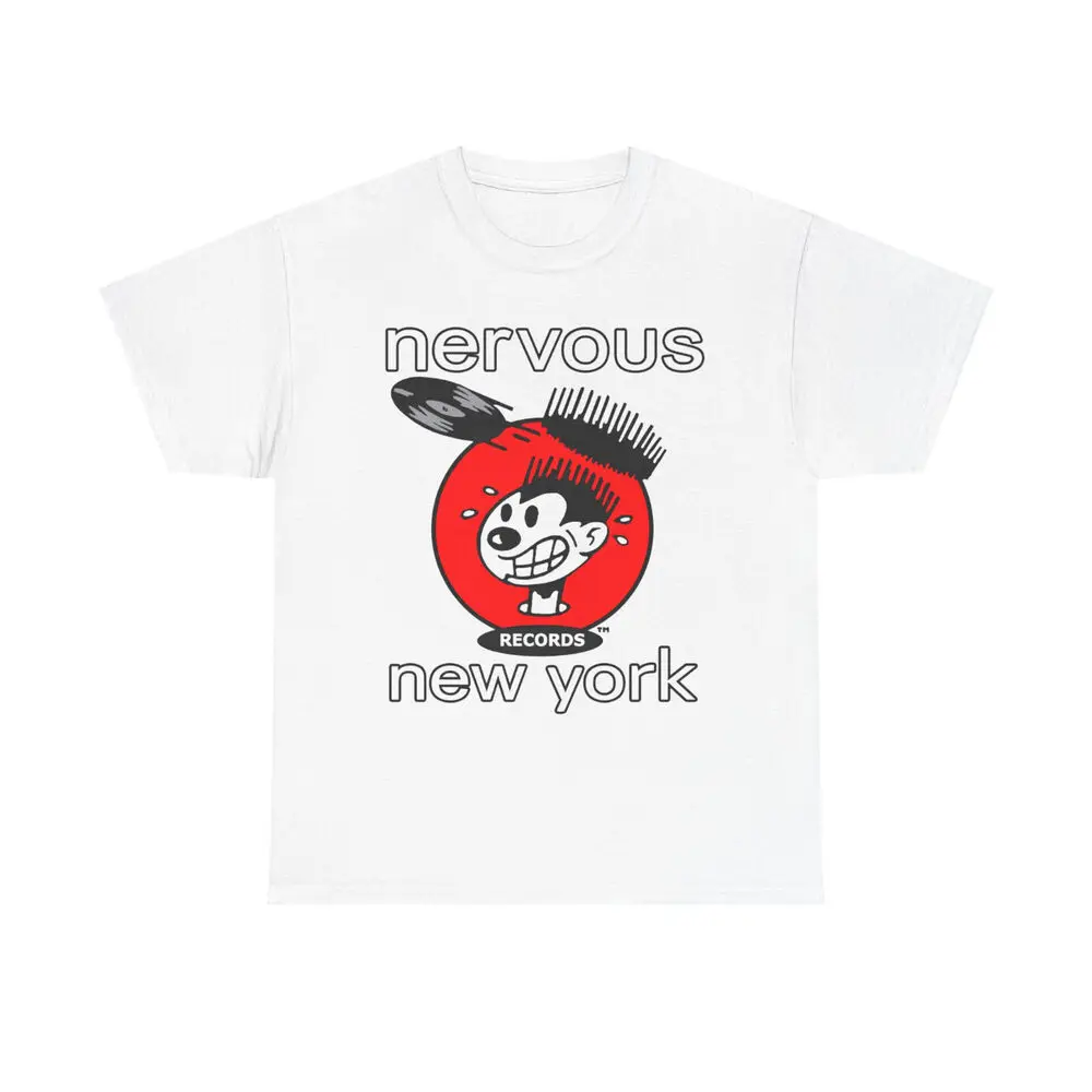 Nervous Records NY white t-shirt size 2XL