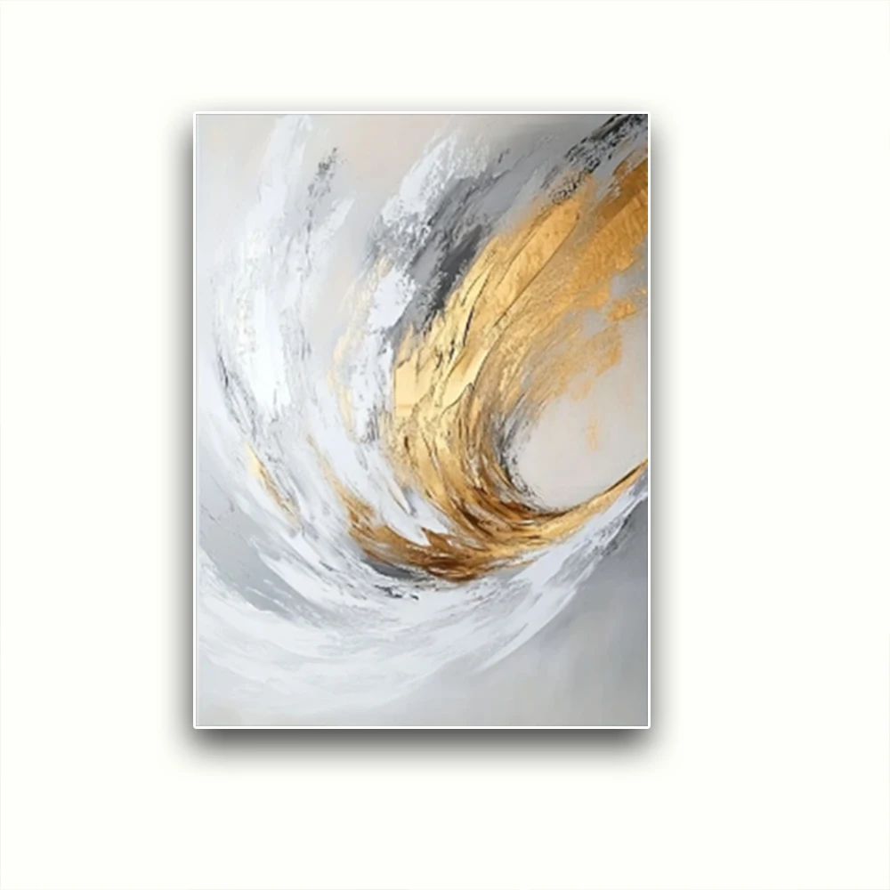 

New Arrivals Hand-painted High Quality Contemporary Abstract Oil Painting on Canvas Large Panel Paintings Gold Mural Artwork