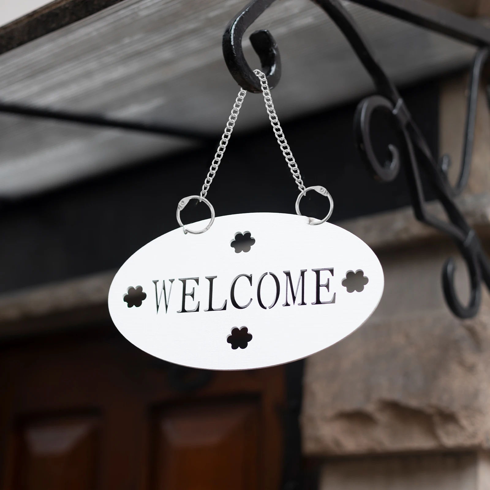 

10 pcs Stainless Steel Hanging Chains Hooks Metal Chain Plant Hanger Bird Feeders Planter Decorative Chain Wind Chime