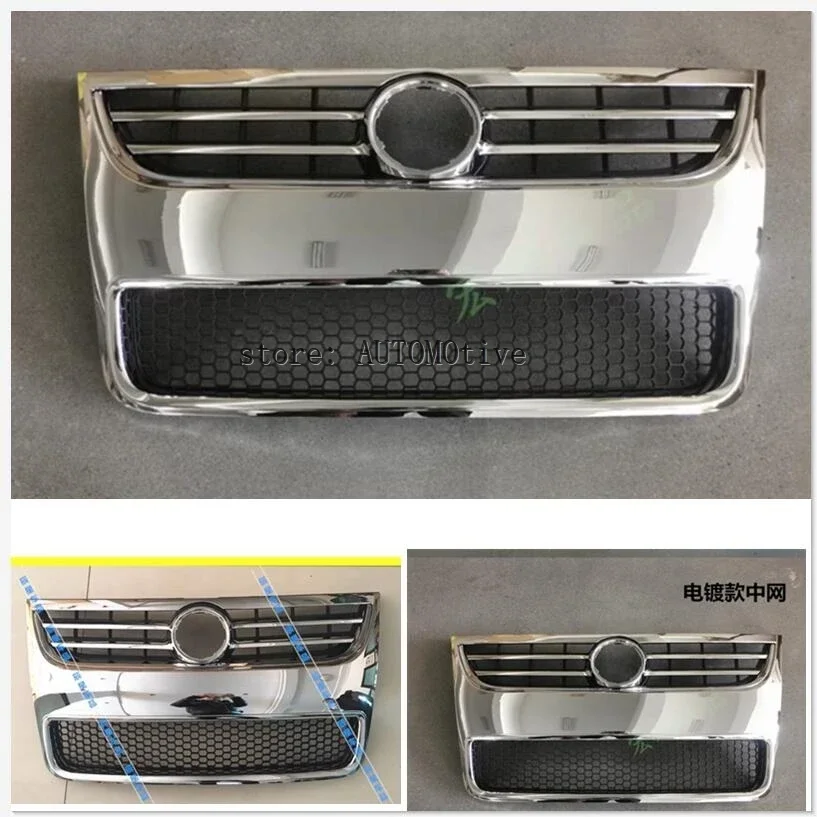 ABS Chrome Car front bumper Mesh Grille Around Trim Racing Grills For Volkswagen Touareg 2007 2008 2009 2010