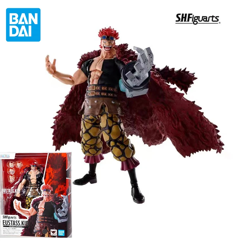 

BANDAI Genuine S.H.Figuarts One Piece Eustass Kid Ghost Island joints Movable Anime Action Figures Toys Boys Girls Gift Model