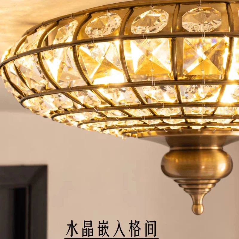 American-style Crystal LED Cei - Interior Design Luxury Living Room ulasan dan harga
