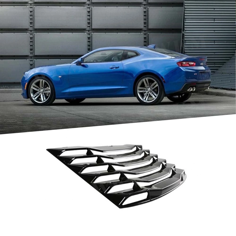 

ABS глянцевый матовый черный задний окно автомобиля, декоративная жалюзи, воздуховыпускное отверстие, диффузор, крышка решетки для Chevrolet Camaro 2016-2019