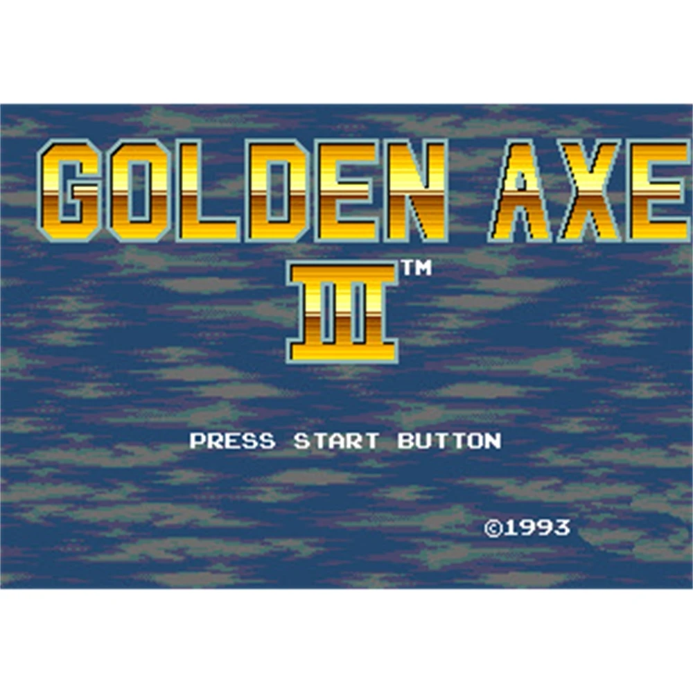 Carte de jeu Golden Axe 3, 16 bits MD, Sega Mega Drive, système Genesis