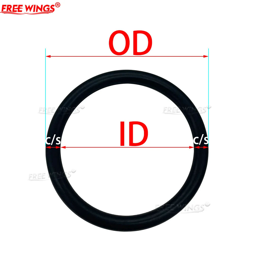 NBR O ring Seal CS7.00mm Thickness OD74.00mm~784.00mm High temperature resistance, acid and alkali resistance, customizable