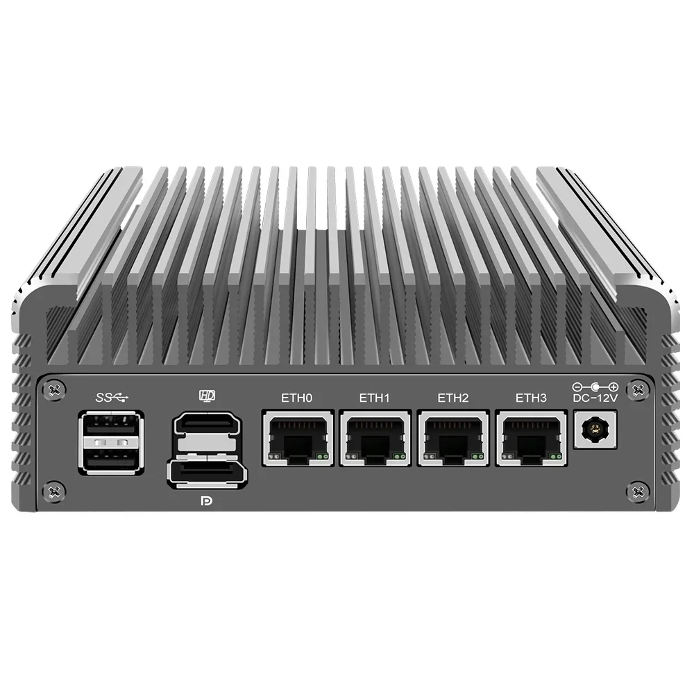 솔리드 방화벽 컴퓨터 I3 N305 N355 N150 N100 DDR5 4xi226-V 2.5G LAN 팬리스 미니 PC 프록스모스 ESXi 호스트 서버 소프트 라우터 썸네일 5