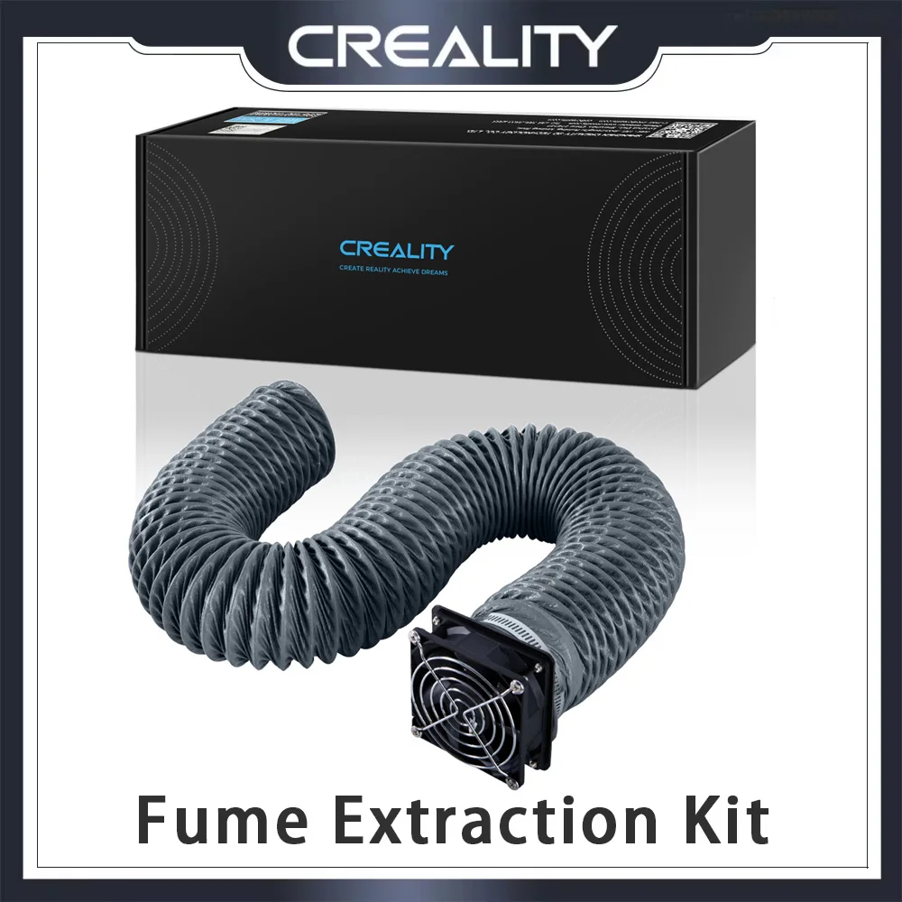 

Creality Fume Extraction Kit Efficient Ventilation for 3D Printer Enclosure with Fan Interface and Laser Engraver Enclosure