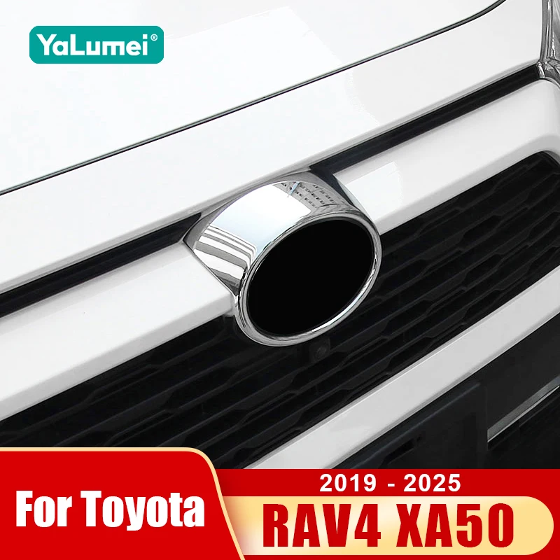 Für Toyota RAV4 XA50 2019 2020 2021 2022 2023 2024 2025 RAV 4 Hybrid Auto Frontgrill Logo Dekorationsrahmen Abdeckung Zubehör