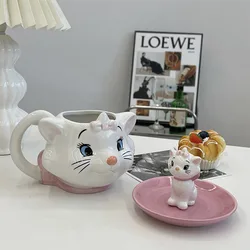 Disney The Aristocats Duchess Ceramic Mug Cup Action Figure Toys Cute Key Tray Disney Duchess Home Decoration Model Kids Gifts