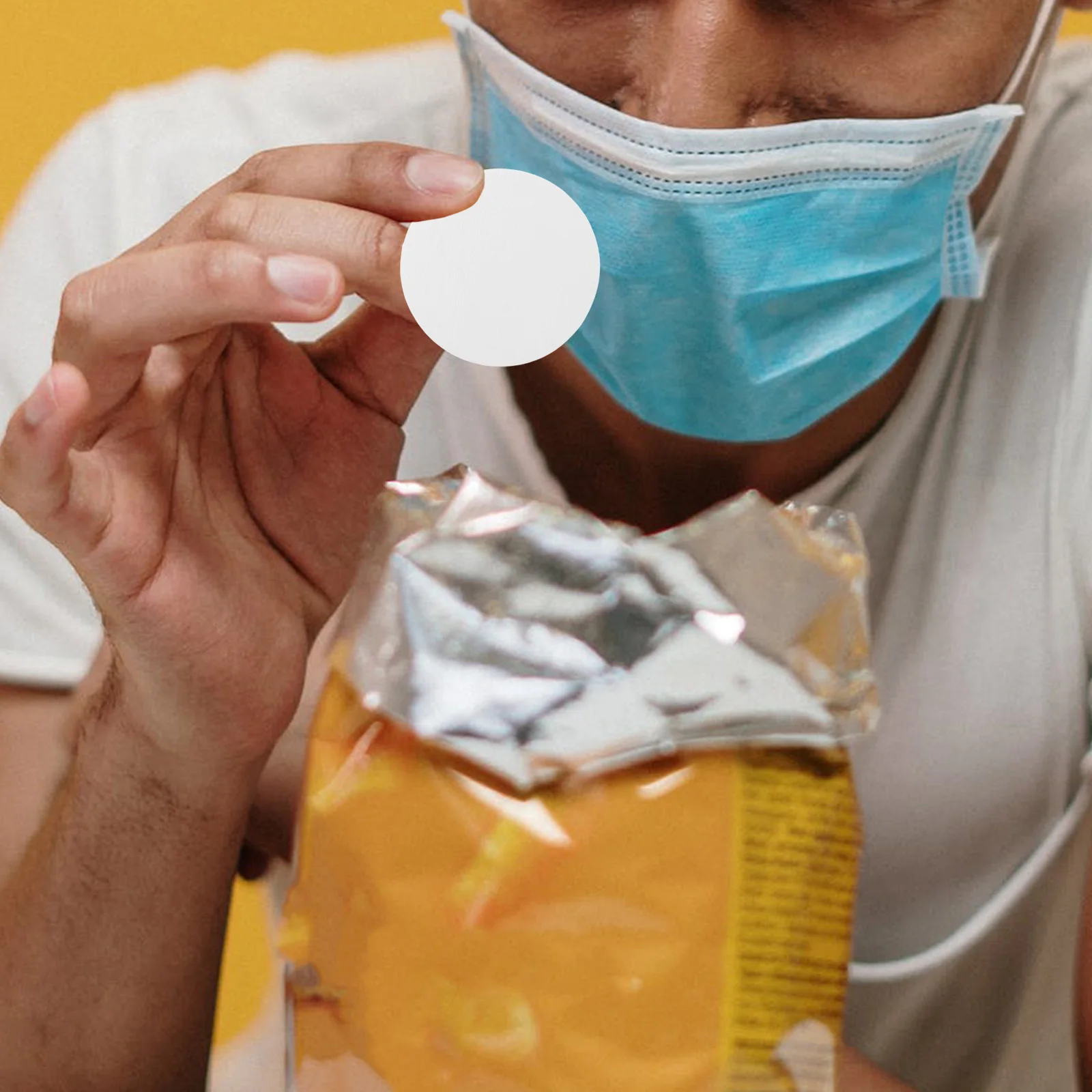 

100 Pcs Food Grade Plant Fiber Dehumidification Sheets for Cookie Tin Chip Can High Moisture Absorption Capacity Desiccant