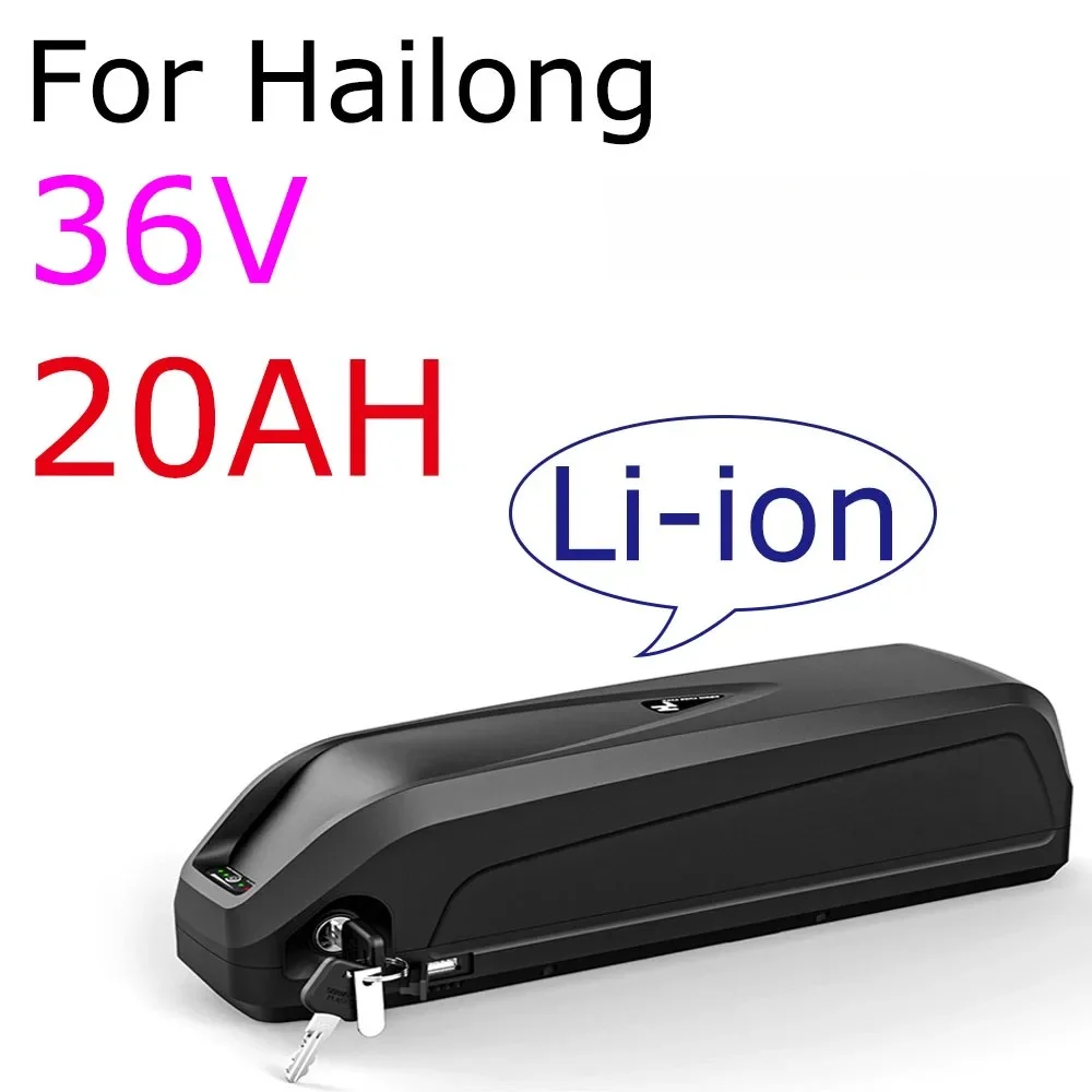 18650 Battery Pack 10S6P with USB XT60/T Plug 36V 20000mAH for Hailong Ebike Battery Box 40A BMS 350W 500W 750W
