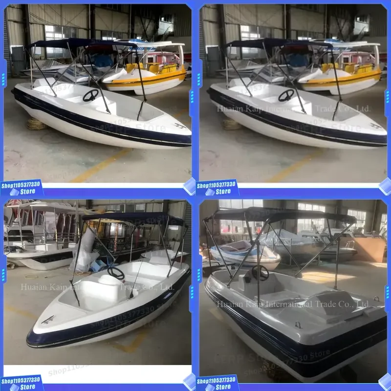 3 Person Electric Boat From China Blue 3-person Electric Fiberglass Boat