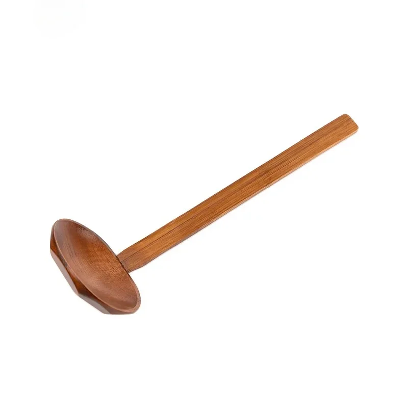 Japanese Style Long HandleWooden Spoon ColanderUtensils Ramen Soup ScoopTableware Kitchen ToolDurable Anti Deformation